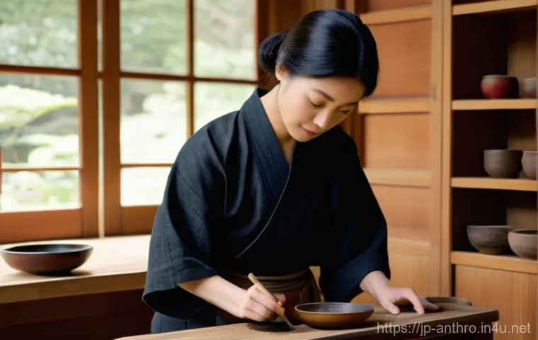 문화적 지속가능성 - **Prompt 1: Modern Artisan Crafting Traditional Lacquerware**
    A serene, brightly lit studio with...