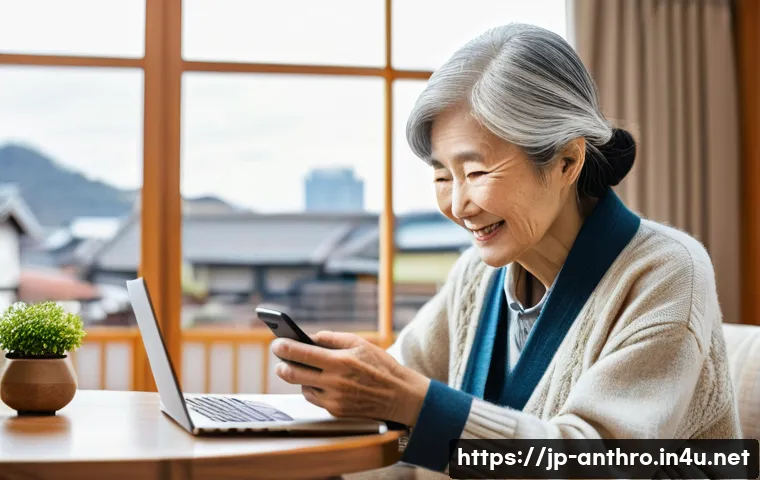 사회적 불평등과 문화 - **Prompt: Bridging the Digital Divide with Empathy**
    A heartwarming scene inside a cozy, well-li...