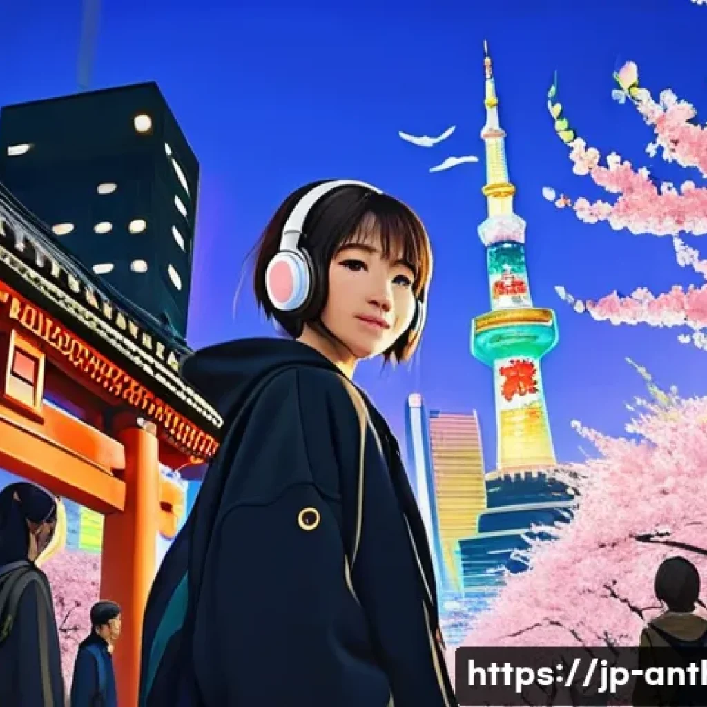 문화산업 연구 - **Prompt: Global Celebration of Japanese Content**
"A vibrant, diverse group of people from arou...