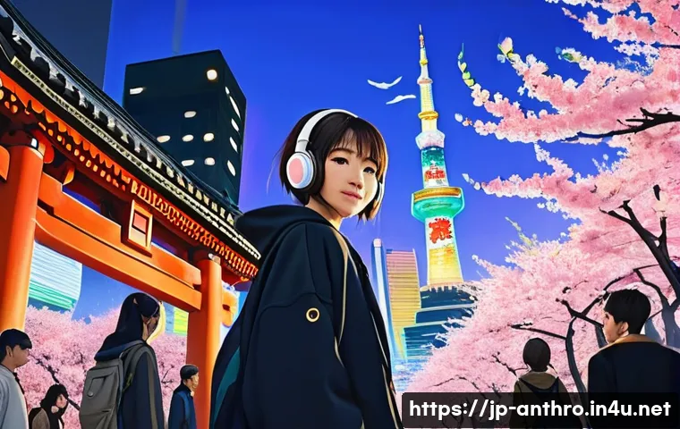 문화산업 연구 - **Prompt: Global Celebration of Japanese Content**
    "A vibrant, diverse group of people from arou...
